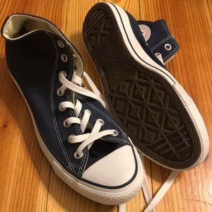New converse high tops - navy